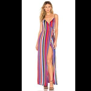 Superdown Ella Wrap Maxi Dress